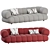 Luxurious Intermede 3-Seater Sofa by Roche Bobois 3D model small image 4