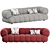 Luxurious Intermede 3-Seater Sofa by Roche Bobois 3D model small image 5