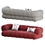 Luxurious Intermede 3-Seater Sofa by Roche Bobois 3D model small image 6