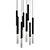 Zuma Line ONE Pendant Chandelier - Black Metal Finish 3D model small image 5