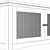 Gabin Pine & Woven Buffet: Elegant 1420 x 370 x 840H mm Design 3D model small image 4