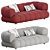 Elegant and Comfortable 2 Seater Sofa by Roche Bobois 3D model small image 1
