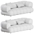 Elegant and Comfortable 2 Seater Sofa by Roche Bobois 3D model small image 2