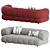 Elegant and Comfortable 2 Seater Sofa by Roche Bobois 3D model small image 5