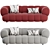 Elegant and Comfortable 2 Seater Sofa by Roche Bobois 3D model small image 6