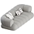 Elegant and Comfortable 2 Seater Sofa by Roche Bobois 3D model small image 7