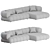 Modular Intermede Sofa: Contemporary Comfort 3D model small image 2