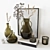 Elegant Glass Vase Decor Set 3D model small image 2