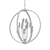 Elegant Polished Nickel Chandelier: Hudson 3D model small image 2