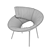 CozyLock Armchair - Ultimate Comfort 3D model small image 4