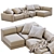 Modern Jesse Pasha Sofa - Sleek Design 3D model small image 2