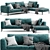 Contemporary BB Italia Miche Sofa 3D model small image 1