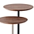 Sleek Noa Round Coffee Tables 3D model small image 2