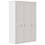 Sleek 3-Door Alcira Wardrobe 3D model small image 1