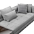 Sleek Minotti Blazer Sofa 3D model small image 5