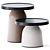 Thick Top Side Table: Sleek & Stylish 3D model small image 1