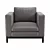 Modern Hamburg Armchair 3D model small image 2