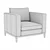 Modern Hamburg Armchair 3D model small image 3