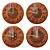 Elegant Wooden Clock Collection 3D model small image 1