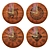 Elegant Wooden Clock Collection 3D model small image 2