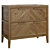 Nottingham 2-Drawer Chest 3D model small image 1