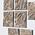 Splinter Branch Panel: Large Rectangle Design 3D model small image 5