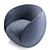 Elegant Dot Armchair by Roche Bobois 3D model small image 4