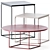 Sleek DL Umbra Coffee Table Set 3D model small image 1