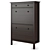 IKEA HEMNES Shoe Cabinet: Stylish Storage Solution 3D model small image 1