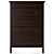 IKEA HEMNES Shoe Cabinet: Stylish Storage Solution 3D model small image 2