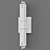 Elegant Glacier Rectangular Light 3D model small image 2
