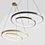 Elegant Luxury OZ Suspended Lights 3D model small image 1