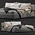 Elegant Meridiani Louis Bed: Timeless Comfort 3D model small image 5