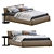 Meridiani Leather Bed: Fox Design 3D model small image 2