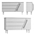 Swedish Ninja Rufus Walter Sideboard: Stylish and Functional Storage 3D model small image 4