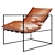 Rustic Leather Sierra Chair 3D model small image 1