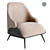 Elegant Lounge Chair: High-quality 3D Model 3D model small image 1