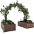 Elegant Entry Plant Display: Varying File Formats 3D model small image 2