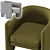 Effie Tripod Chair: Stylish and Compact Seating Solution 3D model small image 2