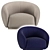 Elegant Julep Armchair by Tacchini 3D model small image 6