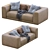 Pasha By Jesse: Stylish Leather Sofa 3D model small image 6