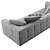Elegant Minotti Blazer Fabric Sofa 3D model small image 4