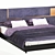 Sleek Modern Bed Design 3D model small image 1