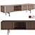 Modern TV Stand with Glass Shelf - KA-BERA 005 3D model small image 1