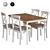 Modern Black and White Ikea Table and Chair Set 3D model small image 9