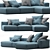 Vetsak Outdoor Grey Sofa 3D model small image 1