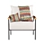 Cozy Boucle Atticus Armchair 3D model small image 2