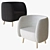 Modern Mousse P Armchair 3D model small image 3