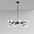 Elegant Kaver Shot Chandelier 3D model small image 2