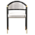 Aleksandra Italian Luxury Chair 3D model small image 2
